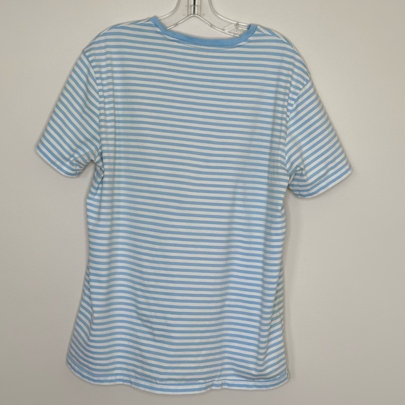 Polo Ralph Lauren Blue and White Crew Neck Short Sleeve Tee Size Large - Picture 2 of 4